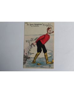 CPA satirique Guillaume La guerre européenne La cueillette Miniouvis