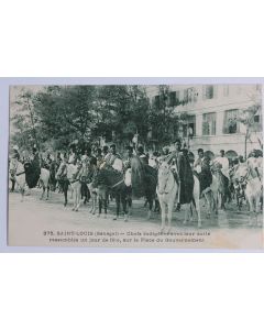 CPA Sénégal Saint-Louis Chefs indigènes Place du Gouvernement