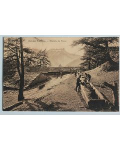 CPA Suisse Col des Planches Chalets de Tronc