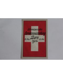 CPA Suisse Drapeau Schweizerische Landesausstellung Bern 1914