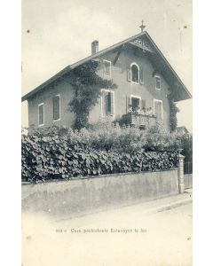 CPA Suisse Fribourg Cure Protestante Estavayer le Lac