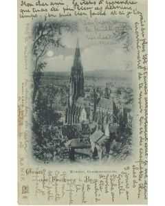 CPA Suisse Fribourg Gruss aus Freiburg Münster