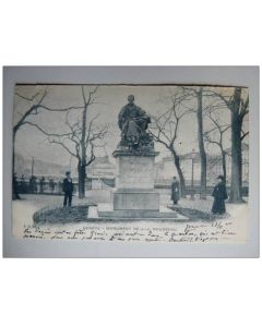 CPA Suisse Genève Monument de J.J. Rousseau 1904