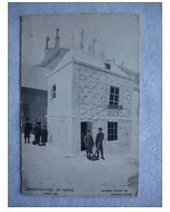 CPA Suisse La Chaux de Fonds Construction de Neige Maison Henri IV