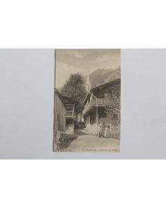CPA Suisse Les Marécottes Intérieur du village