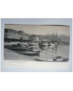 CPA SUISSE Lucerne Luzern Schweizerhofquai 1906