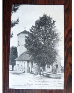 CPA Suisse NEUCHATEL Les Brenets L'église Catholique
