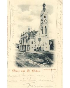 CPA SUISSE SAINT GALL Gruss aus St Gallen Linsenbühlkirche