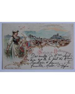 CPA Suisse Saluti da Bellinzona