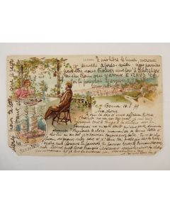 CPA Suisse Tessin Lugano Publicité Chocolat SUCHARD 1899