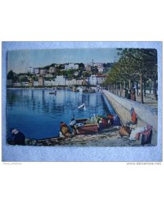 CPA Suisse Tessin Lugano Quai et Hôtels Lavandières