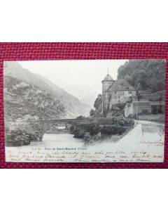 CPA Suisse Valais Pont de Saint-Maurice 1905