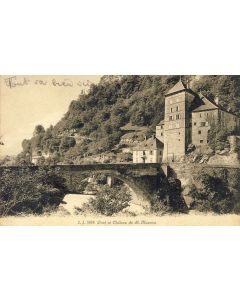 CPA Suisse Valais Pont du château de St Saint Maurice