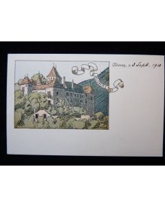 CPA Suisse Vaud Blonay Le Château 1910