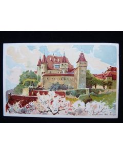 CPA Suisse Vaud Château de Nyon Peter et Kohler