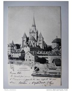 CPA SUISSE Vaud Lausanne La Cathédrale 1903