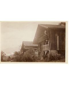 CPA Suisse Vaud Vieux chalet montagne Les Planards 1932