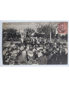 CPA Visite de S. M. Alphonse XIII à Paris Aéro Club
