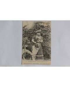 CPA Vosges Thaon-les-Vosges Madame Delait et ses chiens