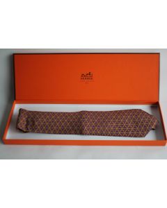 Cravate soie HERMES 7253 MA