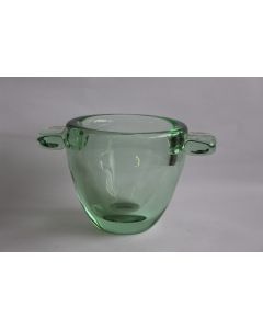 DAUM Vase vert Art déco