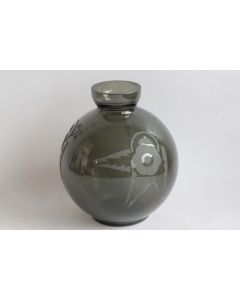 DELATTE NANCY Vase gravé Art déco