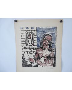 Dessin à l'encre Claude Collet 1956