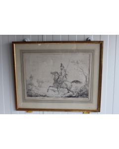 Dessin lithographié Carles VERNET (1758 - 1836)