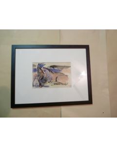 Dessin original Noël MARTINETTI 1950 chevaux de cirque
