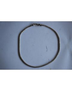 Ancien collier chaîne argent tressé