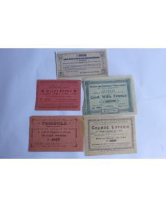 Anciens Billets de Loterie et Tombola Suisse