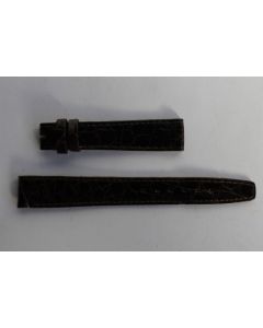 OMEGA Bracelet pour montre croco brun foncé 14 mm