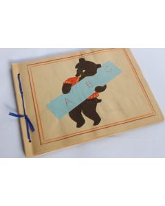 Cahier écolier abécédaire de fin d'année Noël 1949