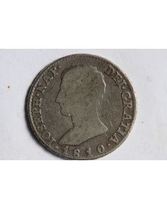 Monnaie argent 4 Réales 1810 Joseph Napoléon Espagne