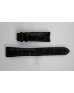 PATEK PHILIPPE Bracelet montre cuir noir 19 mm