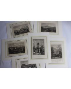Anciennes gravures Suisse Allemagne XVIIIe siècle