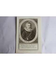 Gravure Dominus Salomon Hirzelius XVIIe siècle Conrad Meyer