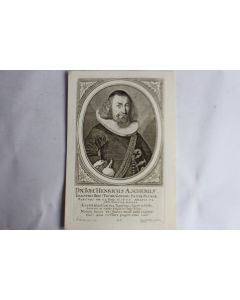 Gravure Henricus Aescherus XVIIe siècle Conrad Meyer