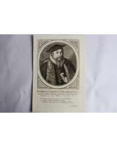 Gravure Dominus Conradus Grossmannus XVIIe siècle Conrad Meyer