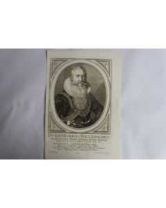 Gravure Henricus Holtzhalbius XVIIe siècle Conrad Meyer