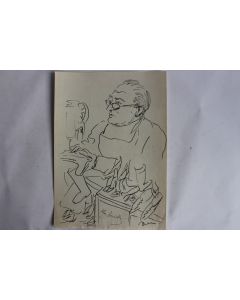 Dessin original Chausseur Bottier Jean Darbellay 