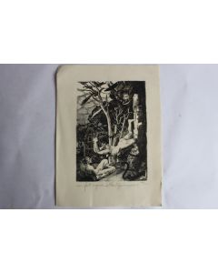 Eau forte originale Paul Guimezanès (1916-2001)