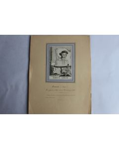 Gravure portrait Iobst Aman (Josse) peintre Suisse XVIIIe siècle