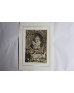 Gravure Marguerite de France XVIIIe siècle Miger Vincent