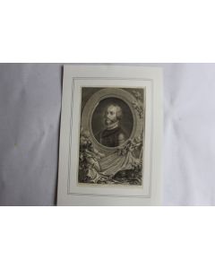 Gravure Charles de Bourbon XVIIIe siècle Gaucher Fragonard