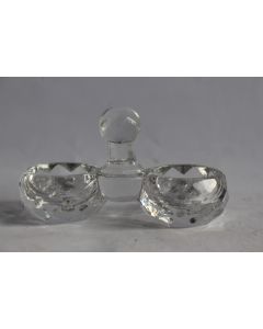 BACCARAT ancienne salière cristal moulé