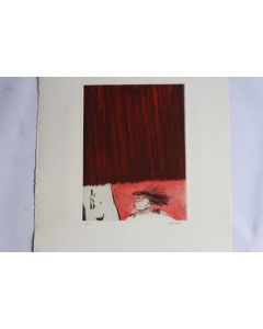 Gravure lithographiée Doroteo ARNÁIZ La fuite