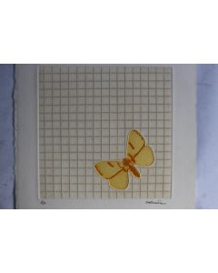 Gravure lithographiée Doroteo ARNÁIZ Papillon