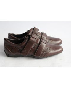 GUCCI Baskets Chaussures à scratch cuir T36