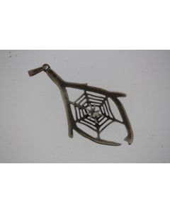 Bijoux pendentif argent toile araignée
